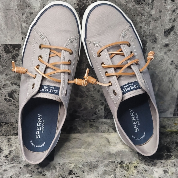 Sperry Top-Sider Women's Pier View Sneakers Canvas Grey STS95729 Sz. 8.5 M. - Picture 7 of 7